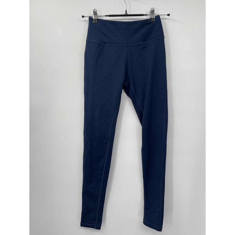 Baleaf XS Leggings Womens Navy Blue High Waisted Athletic Yoga Pants Full Length